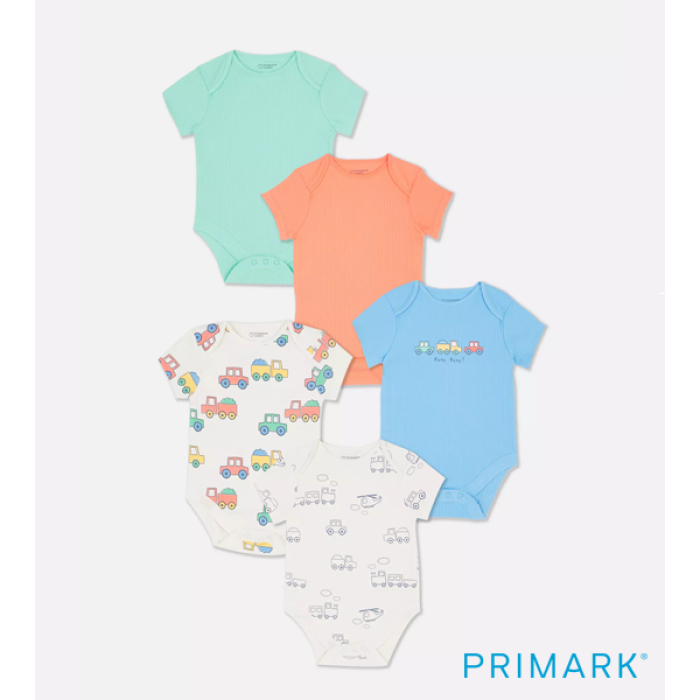 5 ცალიანი მოკლემკლავიანი ბოდეები „მანქანები" primary image